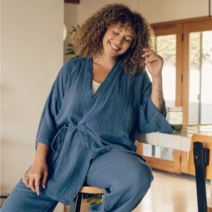 Oddbird Co. Kardes Top In Not Quite Electric Blue